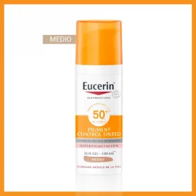 Eucerin Sun Pigment Control FPS 50+ con color tono medio 50ML
