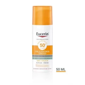 Eucerin Sun Face Oil Control FPS 50+ con color tono claro 50ml